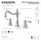 Kingston Brass KS1971TAL 8" Widespread Bathroom Faucet, Polished Chrome KS1971TAL - alternate 3